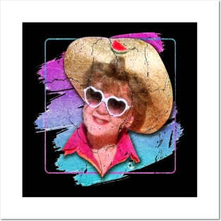 Jessica Fletcher- Retro Vintage Brush Paint Posters and Art